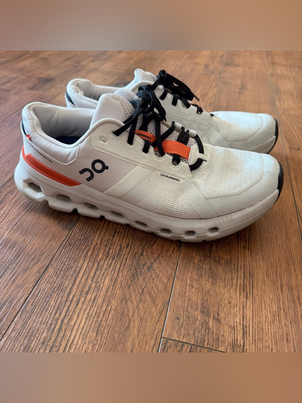 On Cloudrunner 2 Running Shoes Men’s Size 11.5 White Sand Road Running Sneakers